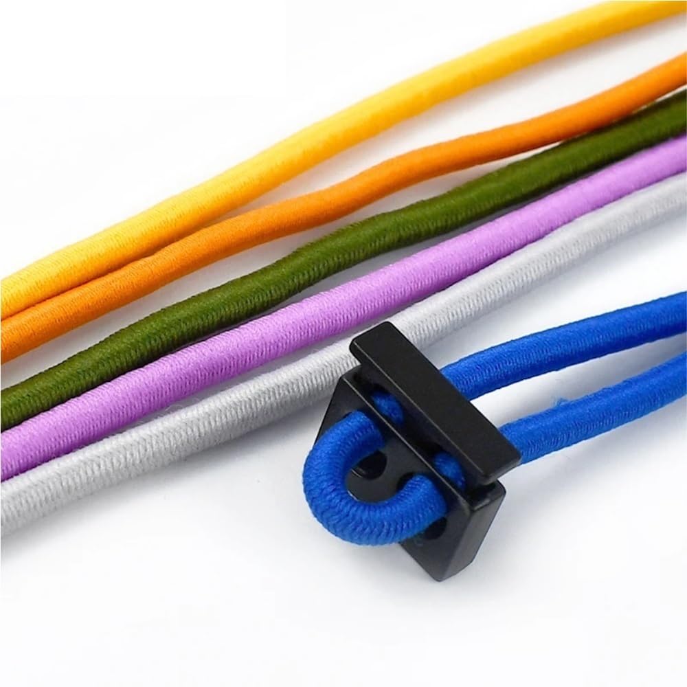Fasce elastiche da 4 mm, multicolore per vestiti per capelli, fai da te, 5 – 20 m (confezione da 20 metri)