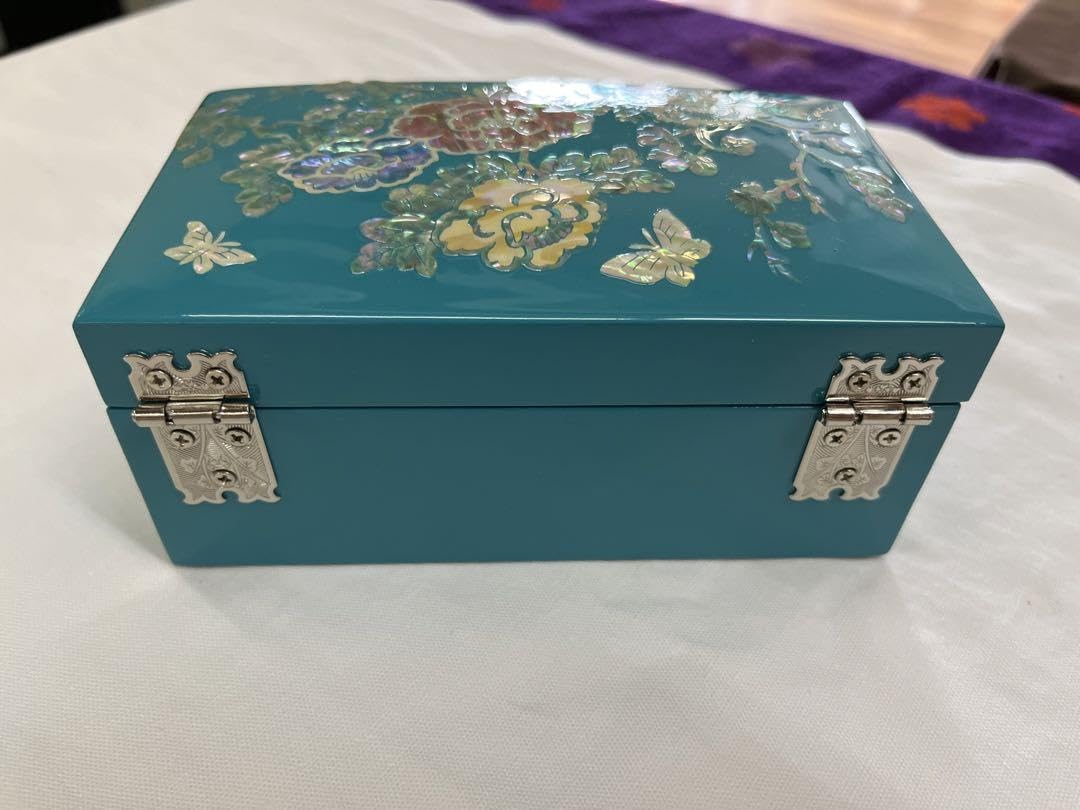 Amazon.co.jp: 韓国お土産 螺鈿細工の宝石箱 伝統工芸品 漆器