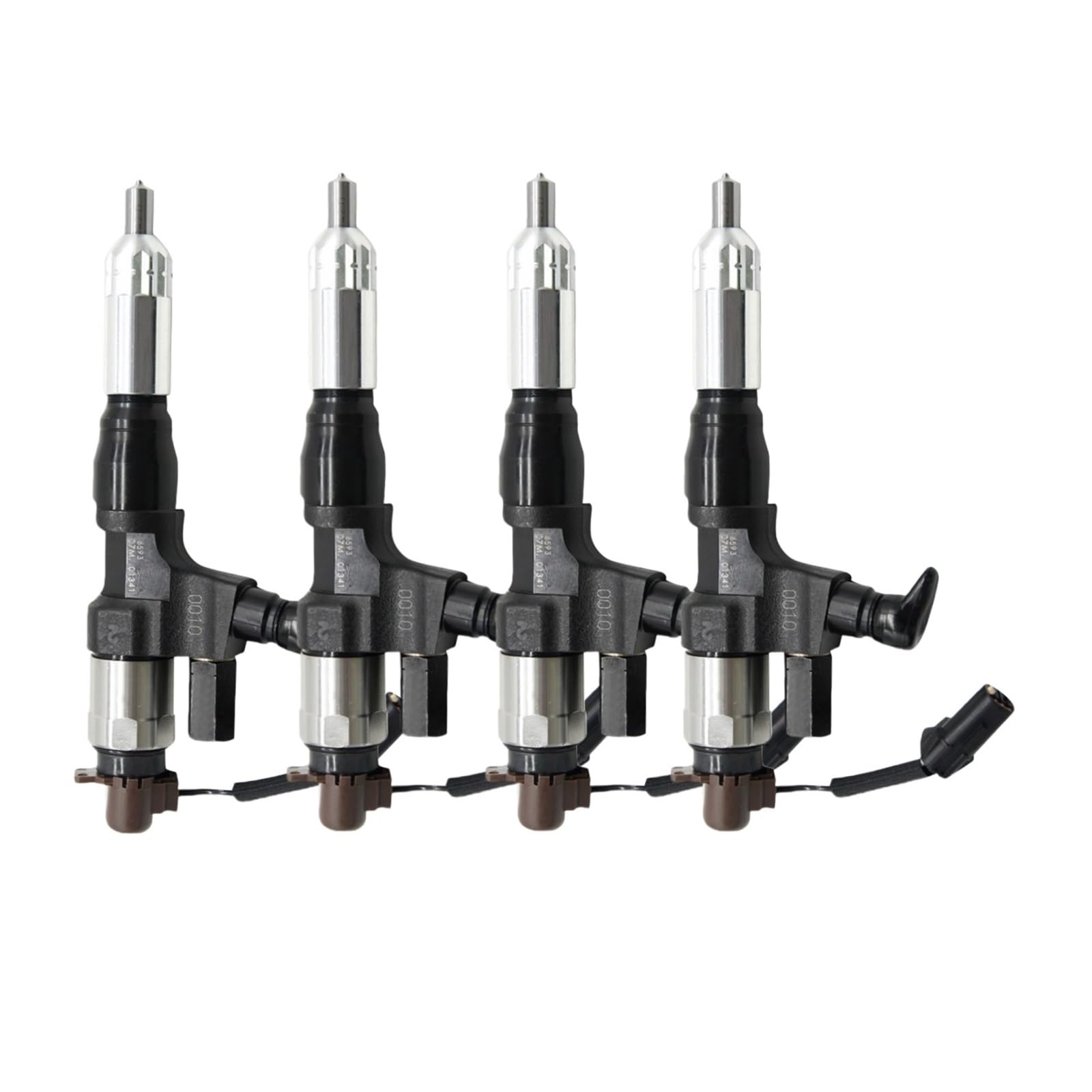 Inyector diésel de Alta presión, Compatible con DENSO V4600 095000-6593(4pcs)