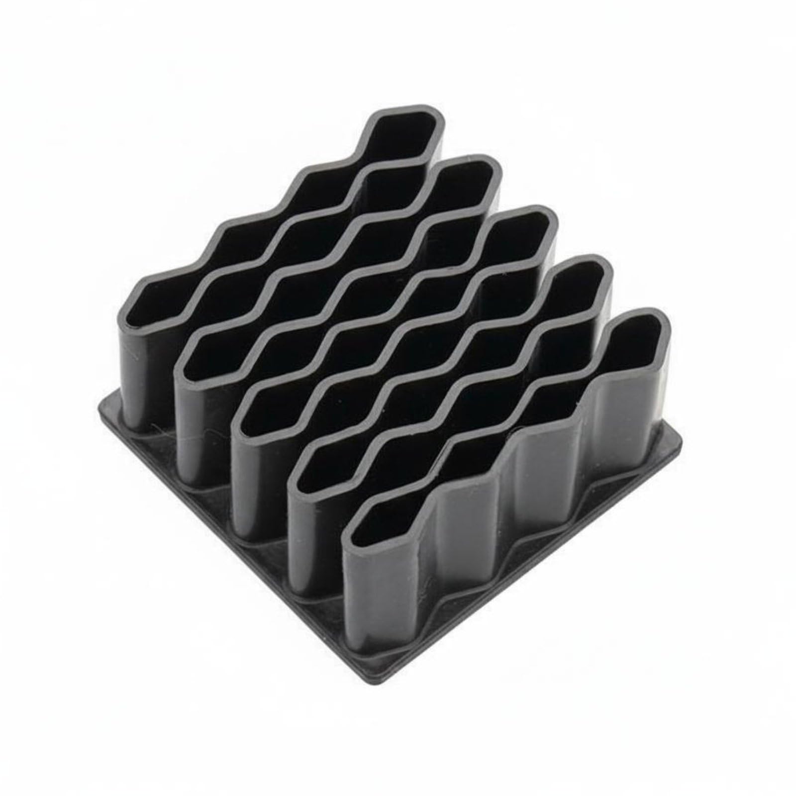 Ointment Storage Rack Space Saving Healthcare Tube Organizer Ointment Tube Holder Space-Saving Wave Design Organizer Versatile, Black-image-16
