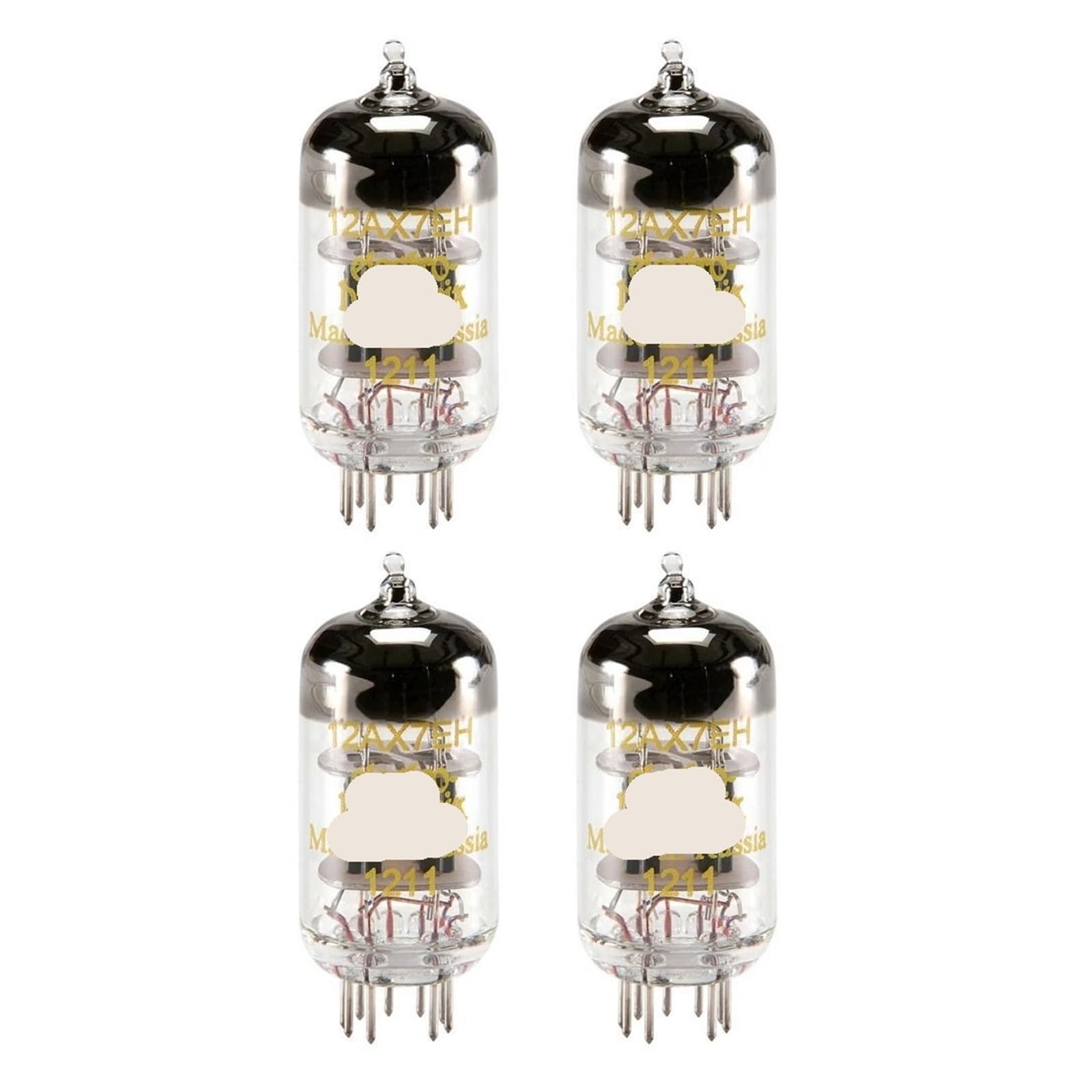 Tube 12AX7 gain adapté lot de 4 pour un son de préampli stable
