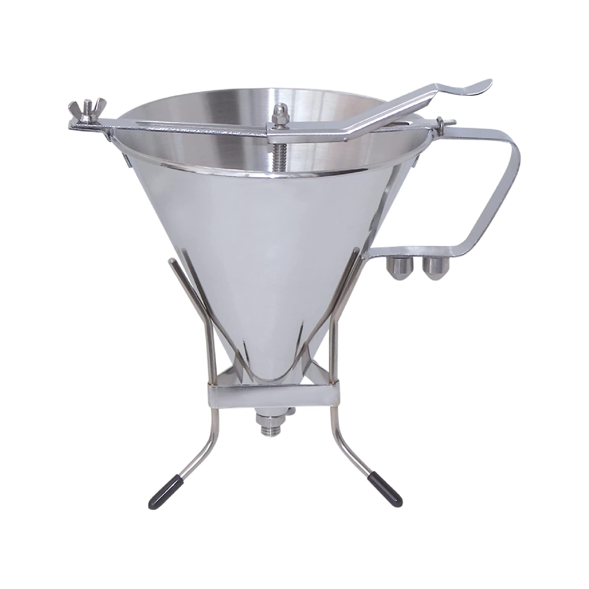 De Buyer Imbuto Automatico A Pistone Con Supporto 1,9 L, In Acciaio Inox-image