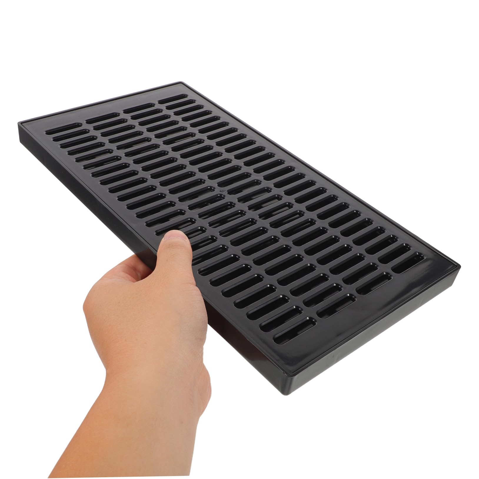 BESTYASH Bandeja Rectangular de Plástico para Barriles y Dispensadores de Bebidas Recogegotas Extraíble Resistente y Fácil de Limpiar Accesorio para Bares y Eventos