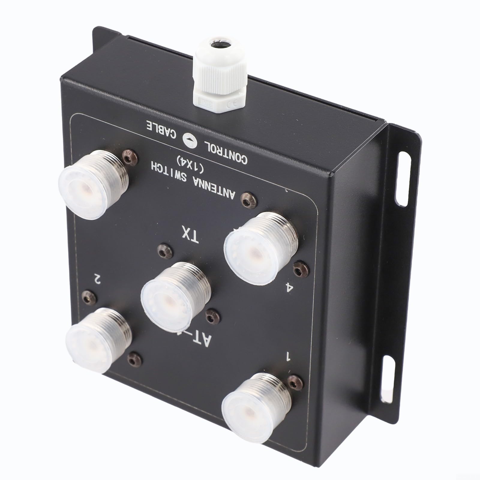 Interruptor de antena coaxial de 4 vías, mando a distancia, 1,8-60 MHz, 500