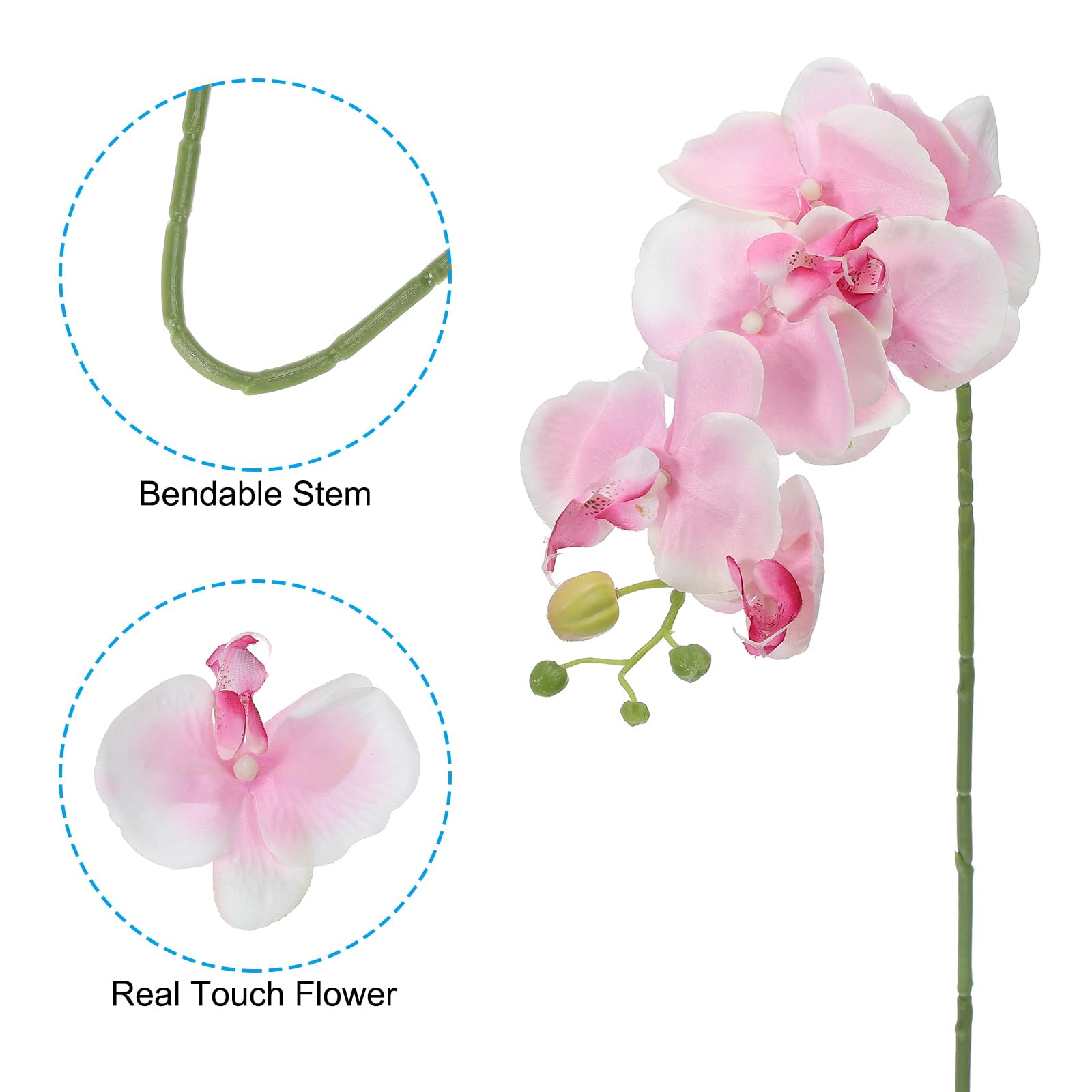 PATIKIL Artificial Orchid Stems 31" - Image 3