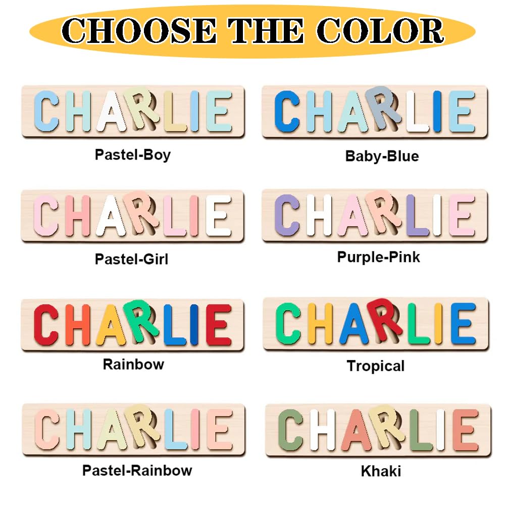 Tropiv Personalized Name Puzzle For Kids, Personalized Easter Gifts For Kids...