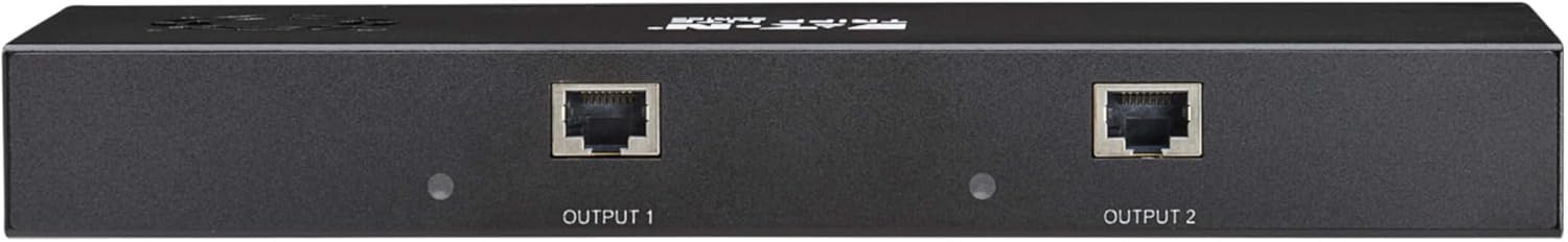 Tripp Lite Series 2-Port DisplayPort to HDMI Splitter + Extender Over Ethernet Cat6, Up to 8K@60Hz Video, 1 in 2 Out, DP 1.4, MST Hub, TAA Compliant, Plug-and-Play, 1-Year Warranty (B156E-002-H8K-K)