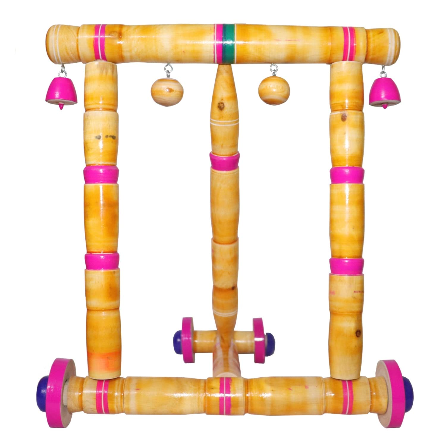DHANASARA Baby Wooden Walker- Traditional Wooden Walker for Babies- First Step Activity for Kids Perfect Age for 6 Months & Above 4