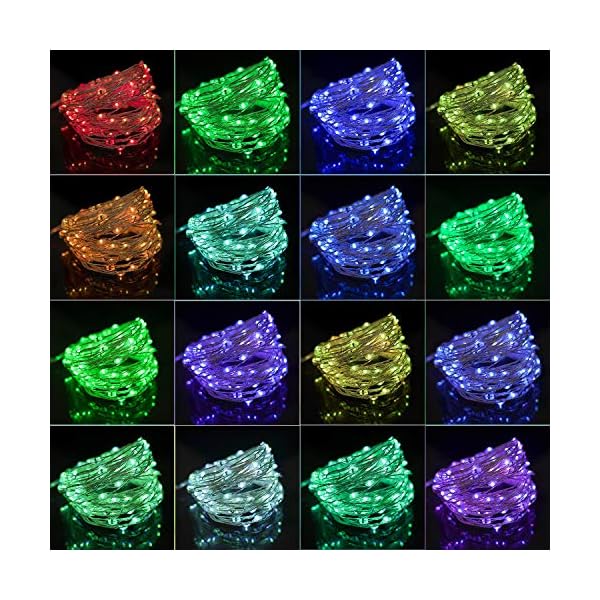 Twinkle star copper string lights fairy string lights 8 modes led string lights usb powered with remote control for christmas tree wedding party home decoration - image 3