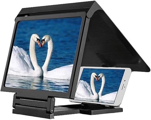 Gfbyq Amplificatore dello Schermo del Telefono Mobile  Protezione Occhio del Video Sostegno del Video Magnifier Artefatto della Vigilanza  Colore Nero 