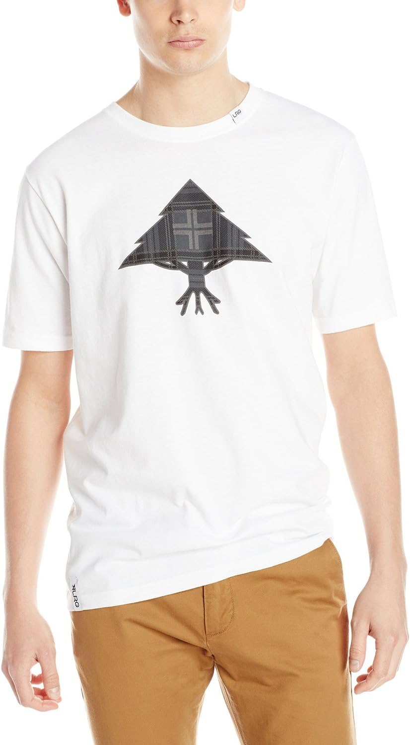 LRG Men's Death Plaid Icon Reflective T-Shirt