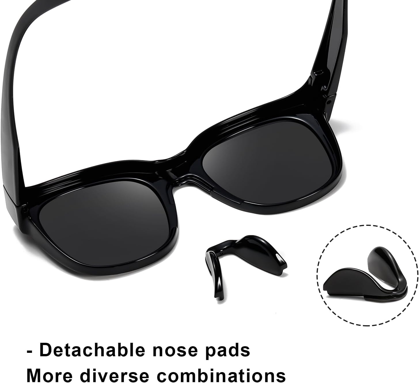 Polarized Sunglasses for Men and Women Warp Around Square Frame Driving Sun glasses UV Blocking - Image 6