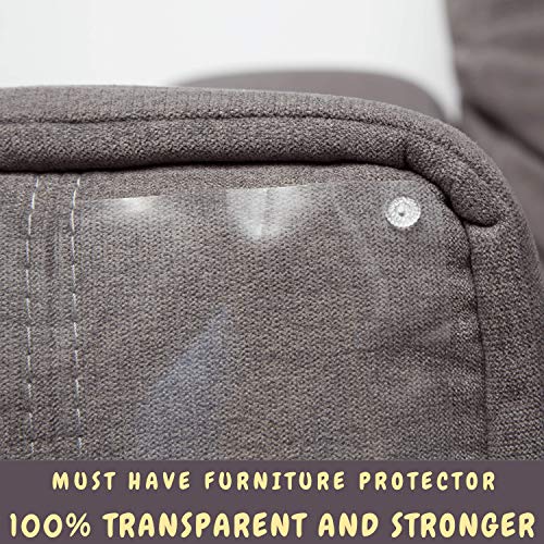 Furniture Protectors from Cats - 8 XL Pack - Cat Scratch Deterrent - Cat Repellent for Furniture - Couch Protector from Cats - Includes Grooming Glove