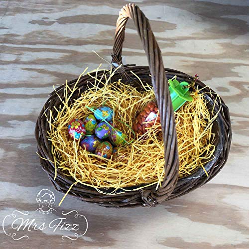 Shredded Paper Gift Basket Filler - Natural Packing Shreds for Crafts, Boxes and Bags, Recycled Decorative Stuffing Material, Raffia Confetti Easter Grass Fill by Mrs Fizz (Light Pink, 1 LB)