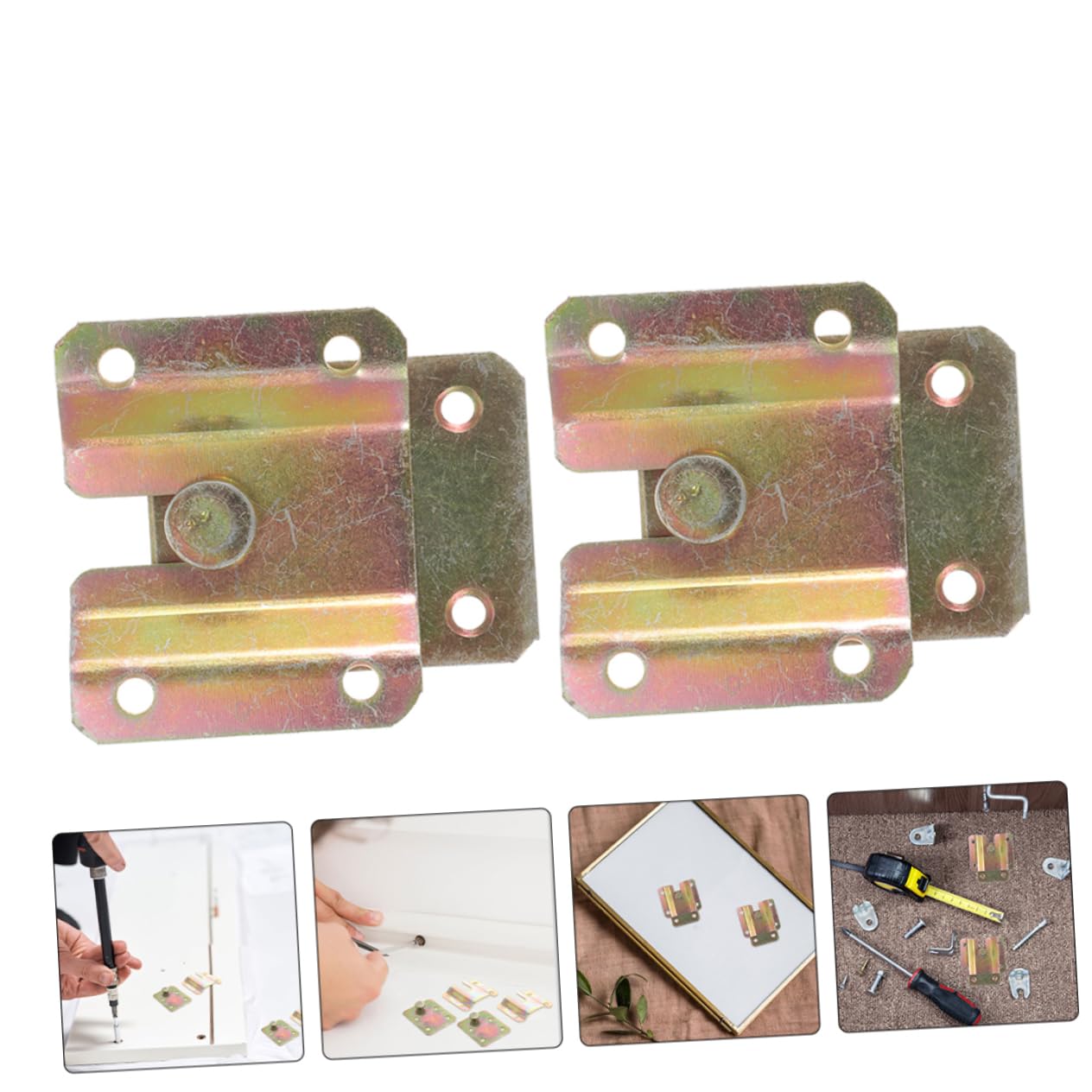 LALAFINA 12pièces Supports De Suspension Emboîtables Pour Cadres Photo Crochets Robustes Pour Cimaises Système De Fixation Mural Pour Cadre Accessoires De Suspension Pour Tableaux