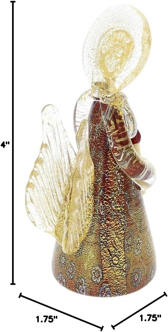 Glass Of Venice Murano Glass Millefiori Angel - Red