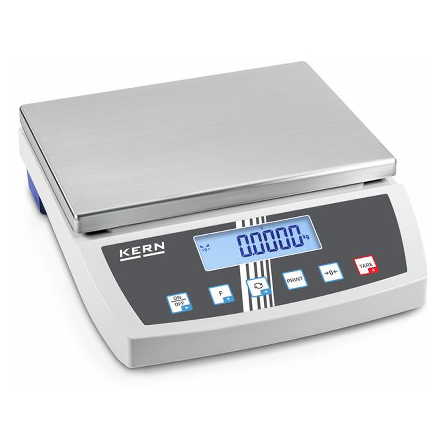 Bilancia da tavolo con grande piano di carico [Kern FKB 8K0.1A] precisione fino a 0,1 g, campo di carico max. 8 kg.