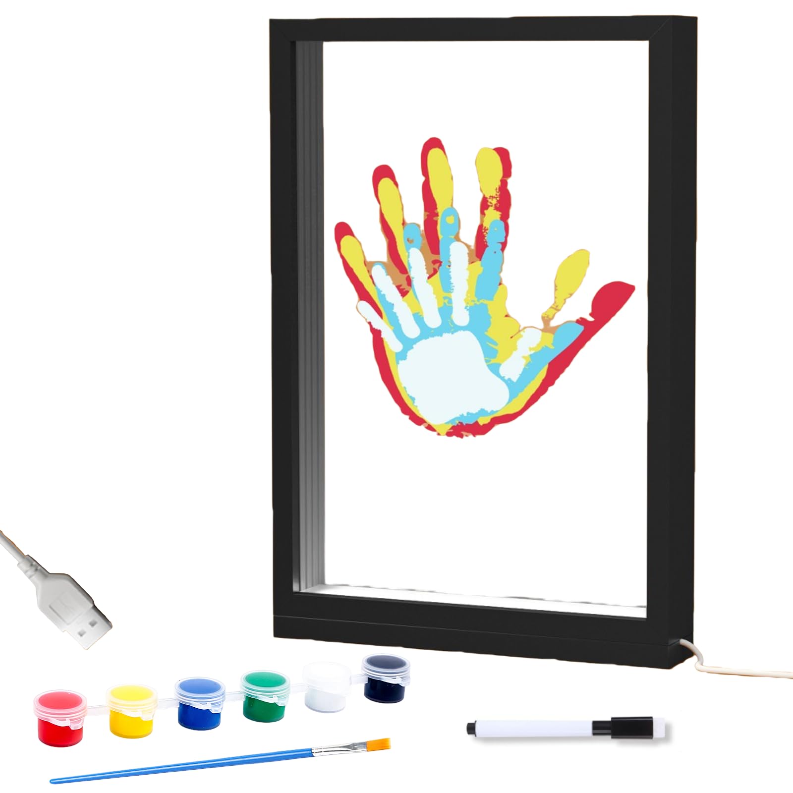 Marco de fotos con diseño de LED para varias personas, para el día de San Valentín, regalo conmemorativo creativo, personalización, noche cálida, decoración del hogar, recuerdo atemporal hecho a mano