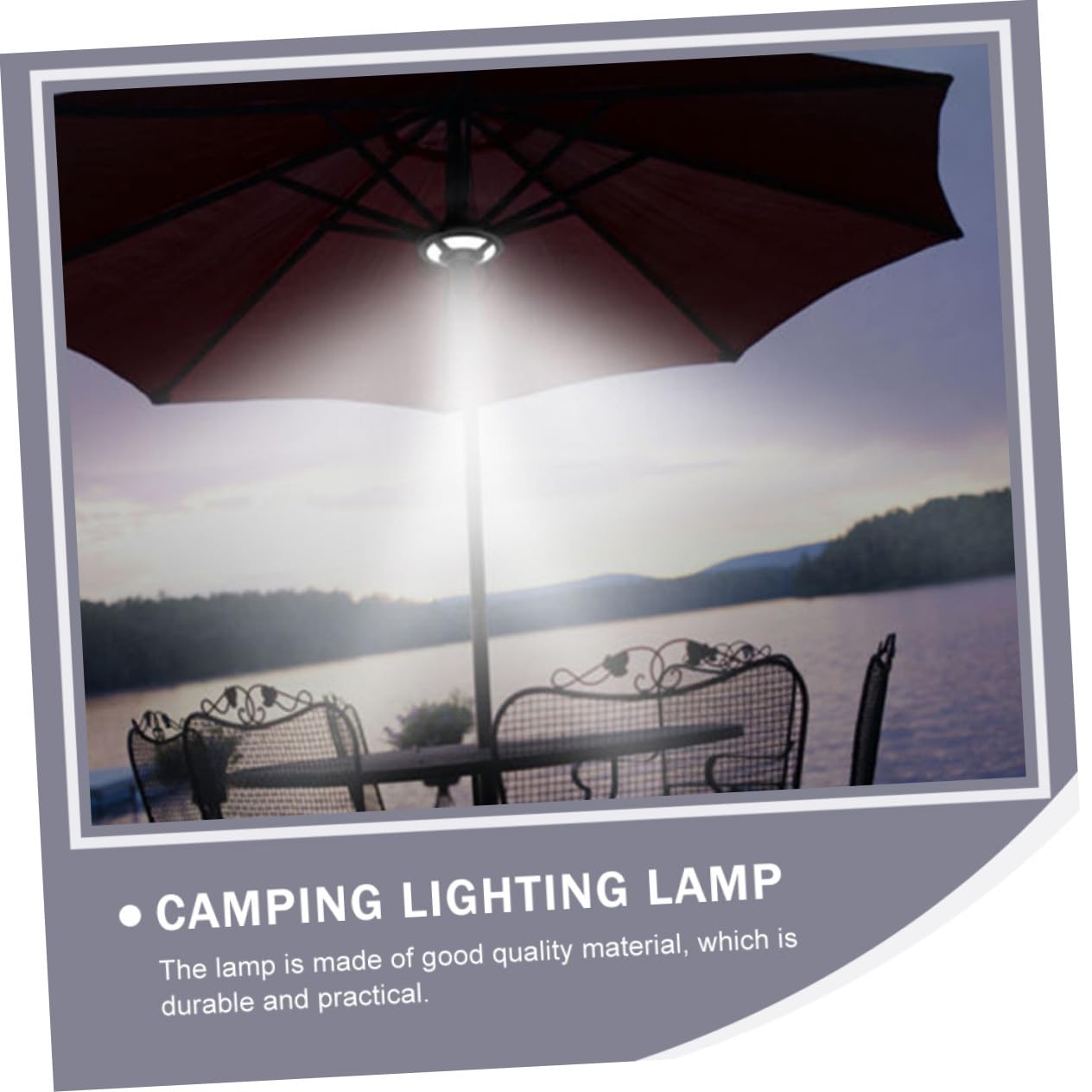 Multifunktionale LED Schirmlampe für Sonnenschirm, Camping und Zuhause