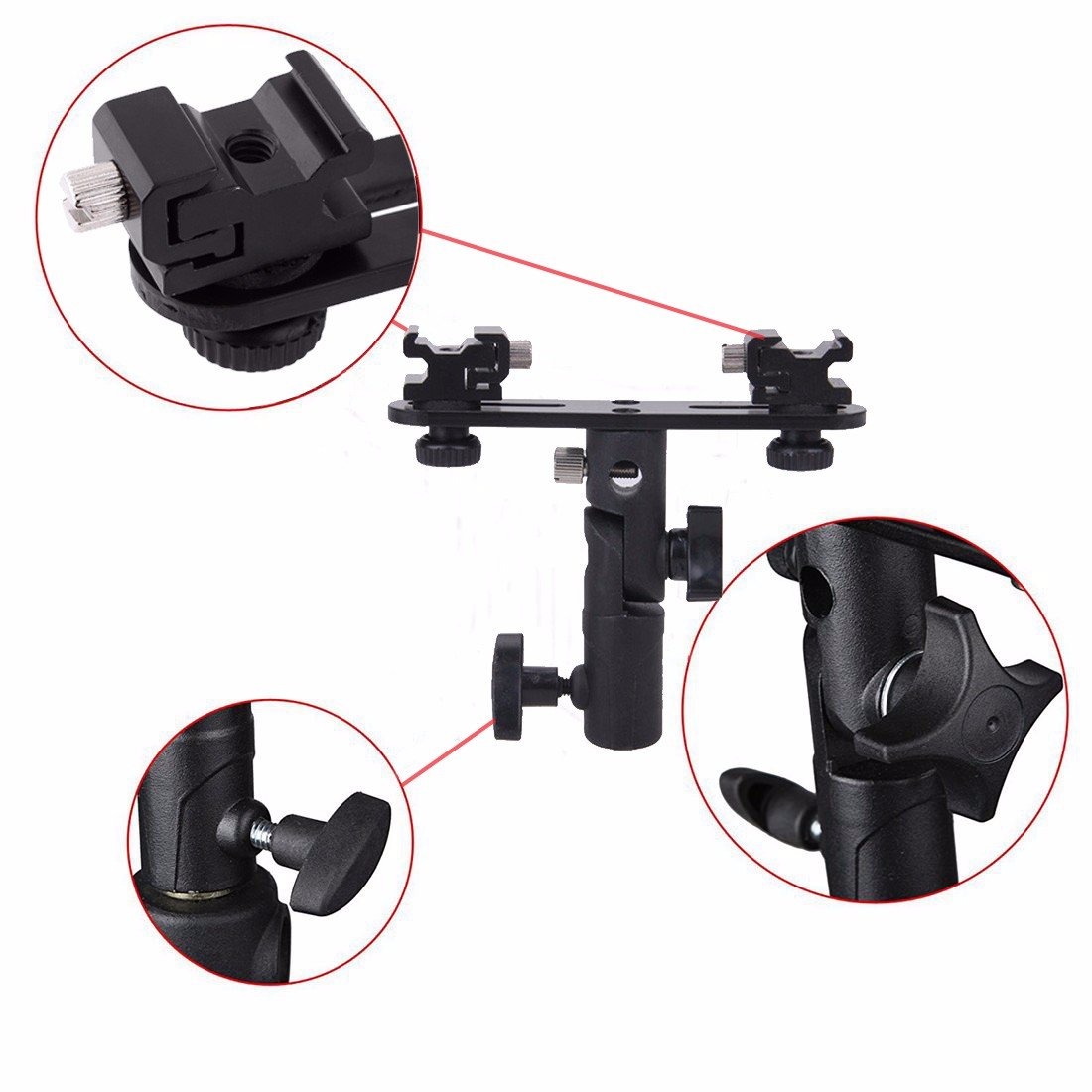 Double Shoe Flash Umbrella Holder Light Stand Spee... – Grandado