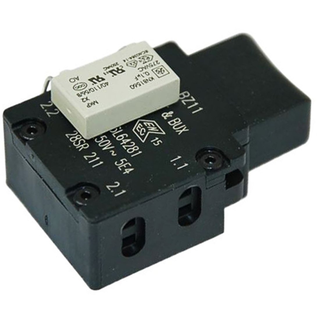 SPARES2GO Interruttore On Off Pulsante Avviamento per Bosch Rotak 32 36 37 40 400 47 Rasaerba