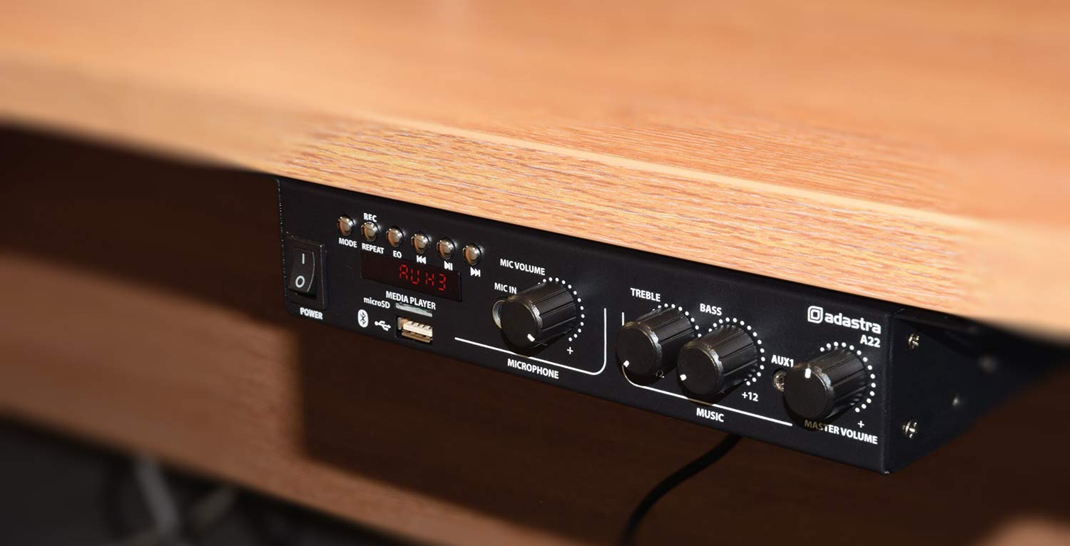 Adastra | Cyfrowy wzmacniacz PA stereo A22 | 2 x 55 W