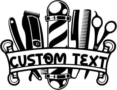 Custom Metal Salon Wall Art Personalized Name/Text Barber Shop Decor, 7 Color Options Hair Stylist Gifts for Salon Wall Decor, Home & Bedroom Signage Salon Signs Style-6