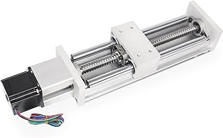 RATTMMOTOR ZBX100-400mm Stroke CNC Linear Stage Motion Actuator, Double Optical Axis X Y Z Axis Linear Slide Rail Aluminum Alloy Cross Sliding Table SBR16 Linear Rail Guide SFU1605 Ballscrew for CNC