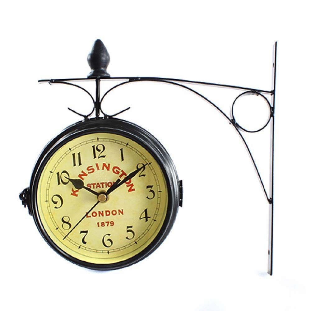 Buy Muellery Vintage Double Sided Wall Clock Iron Metal London