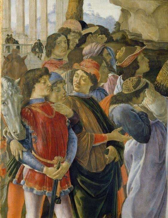 Toile l'Adoration des Rois de Sandro Botticelli pour creer une decoration murale raffinee