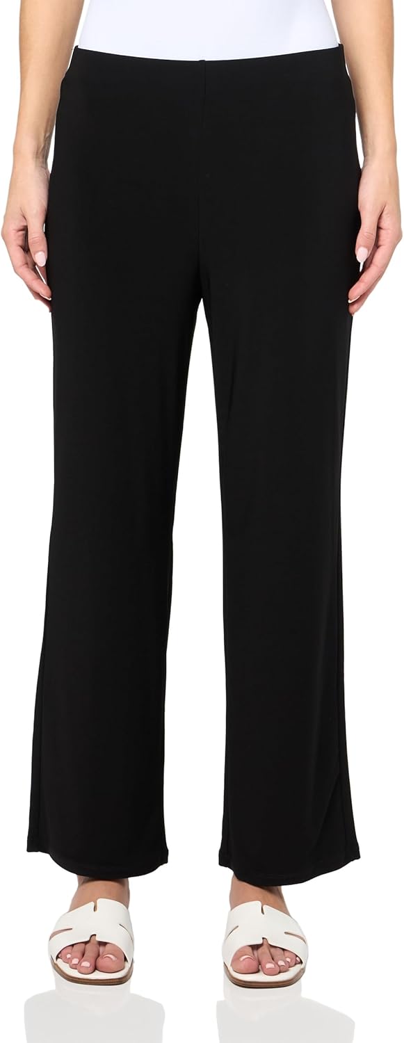 Anne Klein Women's Wide Leg Cropped Jersey Pant