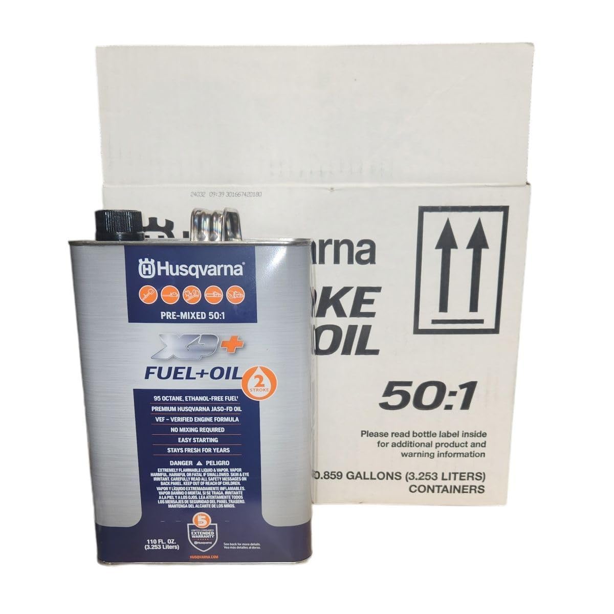 Amazon.com : Husqvarna 4 Pack of XP+ 110-fl oz 50:1 Ethanol Free