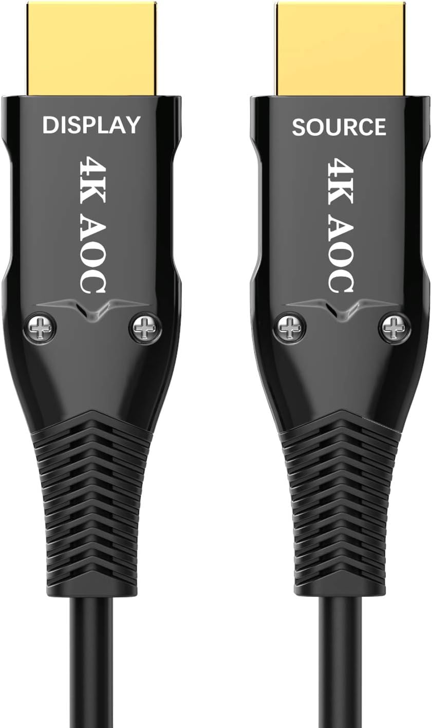 60% оƒƒ Dіѕсоunt Fiber Cable Optical Hdmi,50ft 4K HDR 60Hz Inflaming Retarding Slim HDMI 2.0b HDR10, ARC, HDCP2.2, 3D, Dolby Vision, 18Gbps Fireproof Fiber Optic HDMI Cable Subsampling 4:4:4/4:2:2/4:2:0