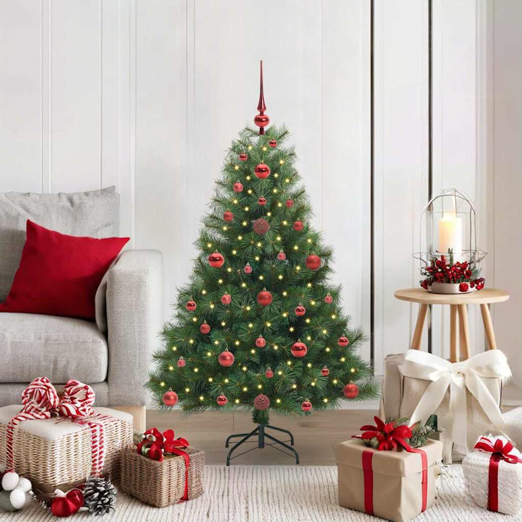 Árbol de Navidad para salón y jardín GeenYuu con luces cálidas integradas y 120 cm