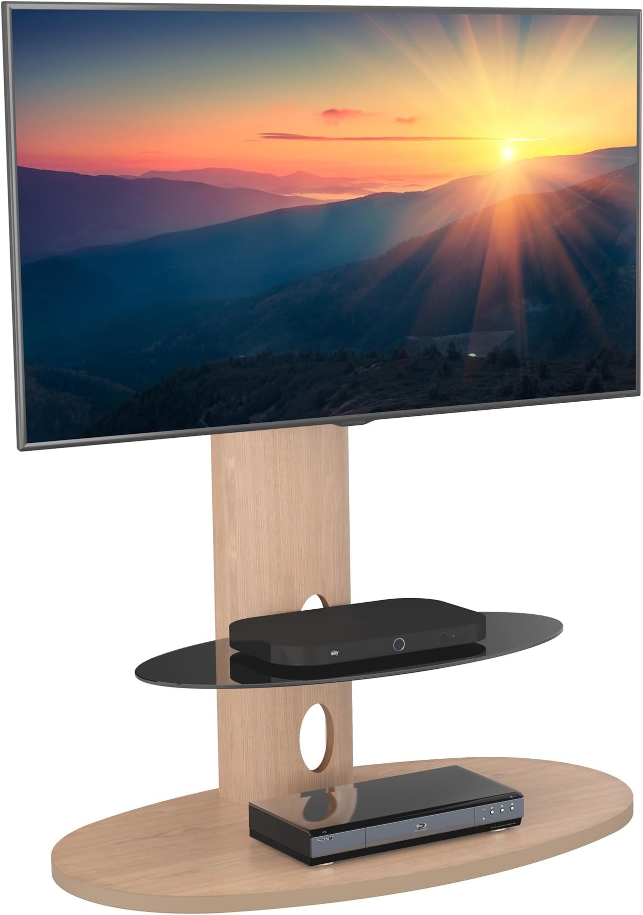 Buckingham Oak TV Stand for up to 55 inch Amazon.co.uk Electronics