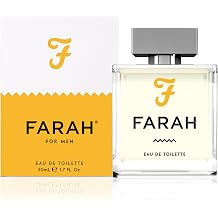 Farah - Cologne for Men - Woody Men's Cologne with Bergamot, Pear, and Ginger - Mini Perfume for Night and Day - Vegan and Cruelty Free EDT - 1.7 oz