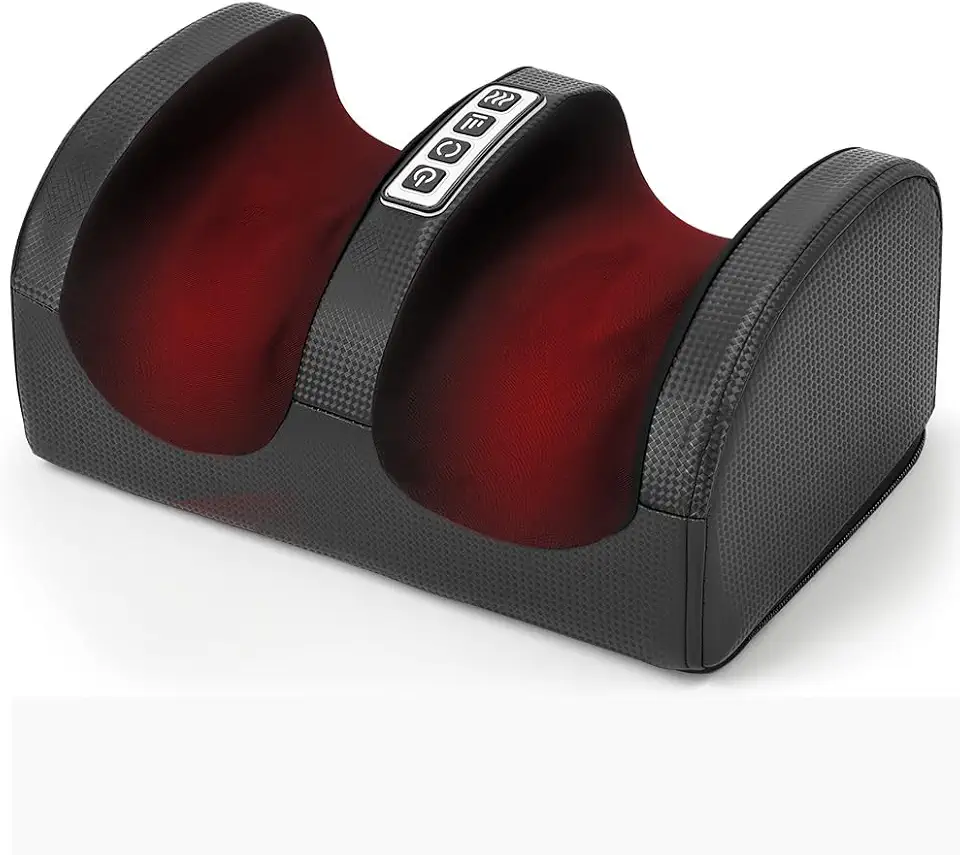 Massajador Shiatsu para Pés com Calor 12V, Massajador para Pés e Panturrilhas com Rolo de Massagem, Três Configurações de Velocidade, Adequado para o Escritório e para Casa