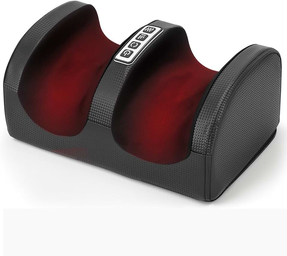 Massajador Shiatsu para Pés com Calor 12V, Massajador para Pés e Panturrilhas com Rolo de Massagem, Três Configurações de Velocidade, Adequado para o Escritório e para Casa