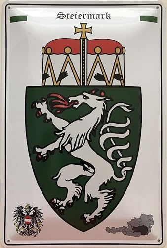 Blechschild 40 x 30 cm Wappen Österreich Steiermark - DekoNo7