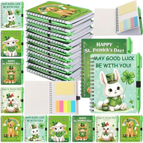 Carnets à spirales et stylos pour l'école et la classe verte