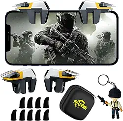 13 in 1 Mobile Phone Gaming Controller for Android Phones & iPhone, Cell Phone Game Triggers Compatible with PUBG Mobile/Knives Out/Call of Duty Mobile/Free Fire (Boy)