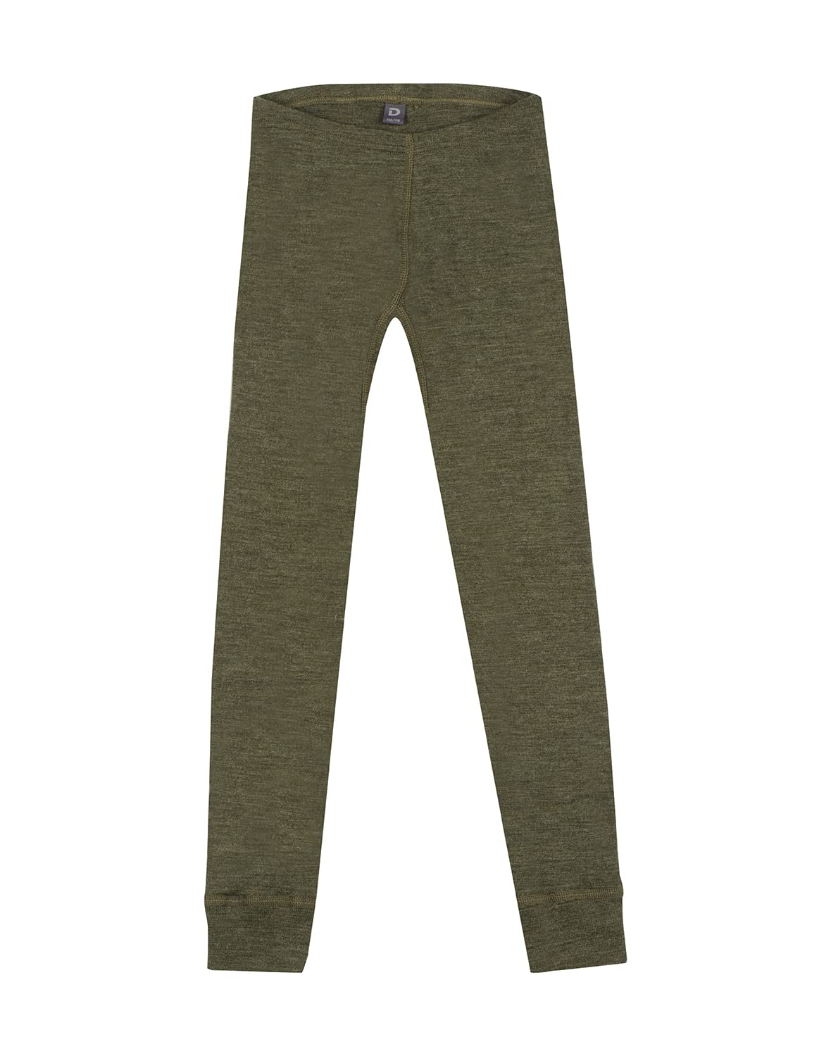 Dilling Dark Green Melange Children's Merino Wool Leggings 11-12 Years