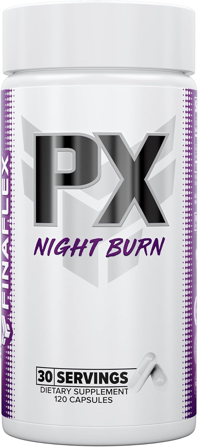 FINAFLEX PX Night Burn – 120 Capsules – Ultimate Non-Stim Weight Loss – Supports Healthy Body Composition & Lean Muscle Mass – 30 Servings