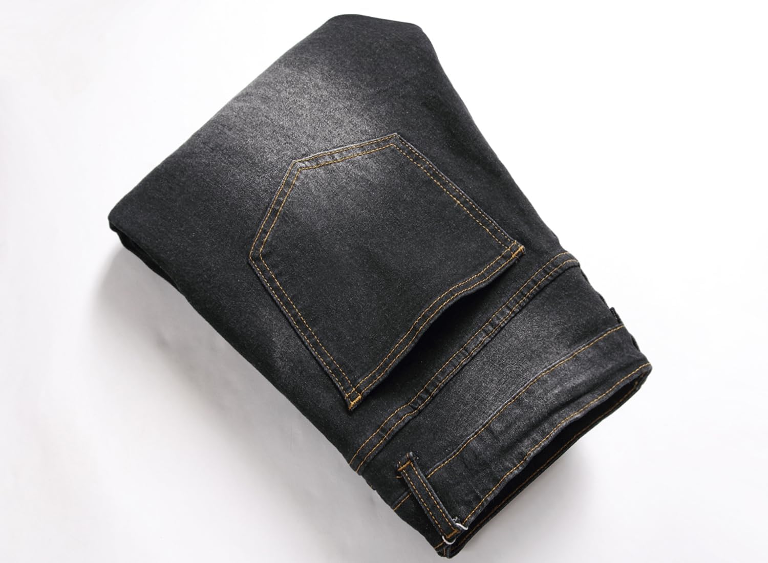 Pantalones vaqueros ajustados para hombre, ajustados, ajustados, ajustados, ajustados, de pierna recta regular, pantalones vaqueros de cintura flexible, pantalones vaqueros informales para