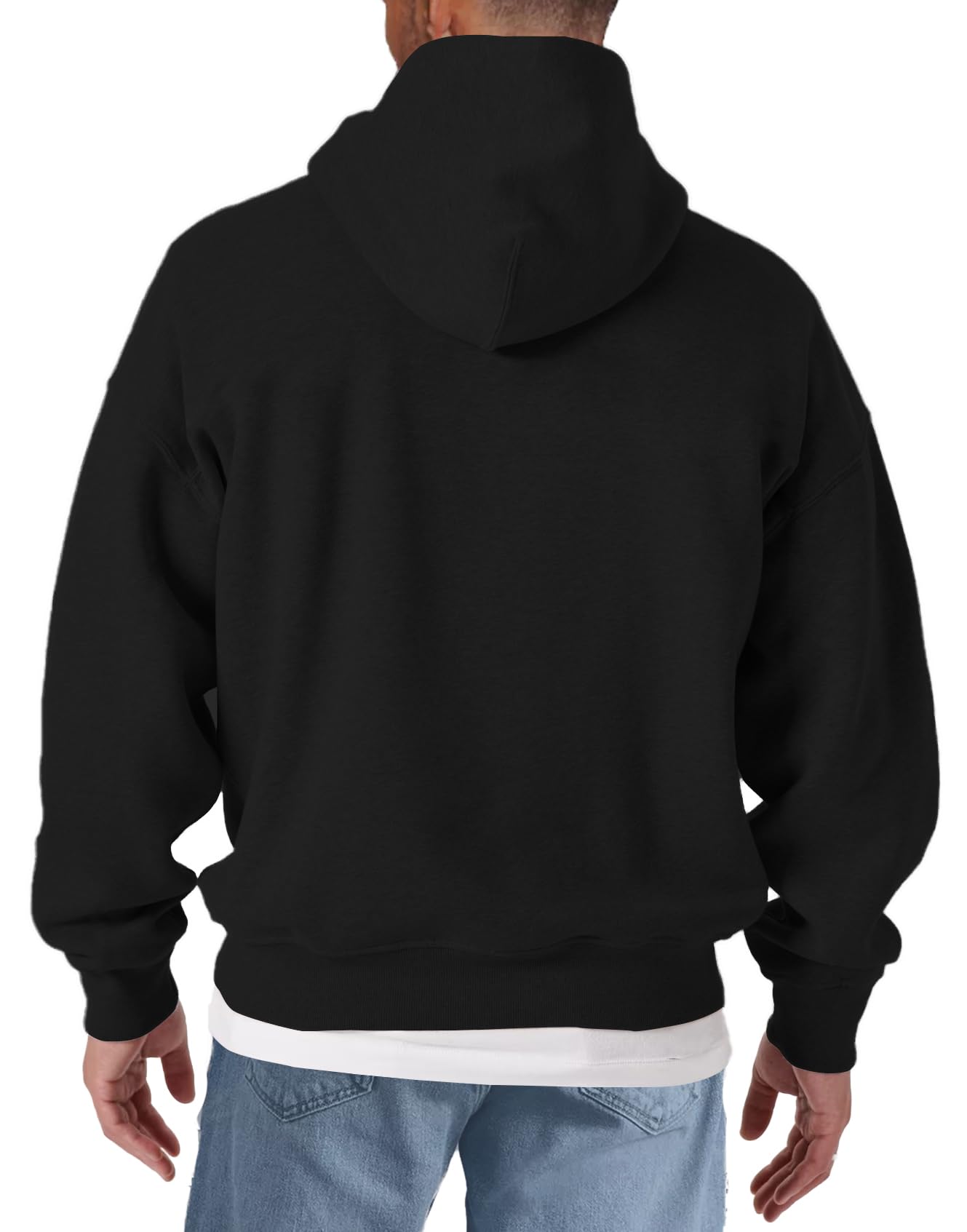 MAKAYA bluza z kapturem męska motocyklowa biker styl cafe racer hoodie z nadrukiem