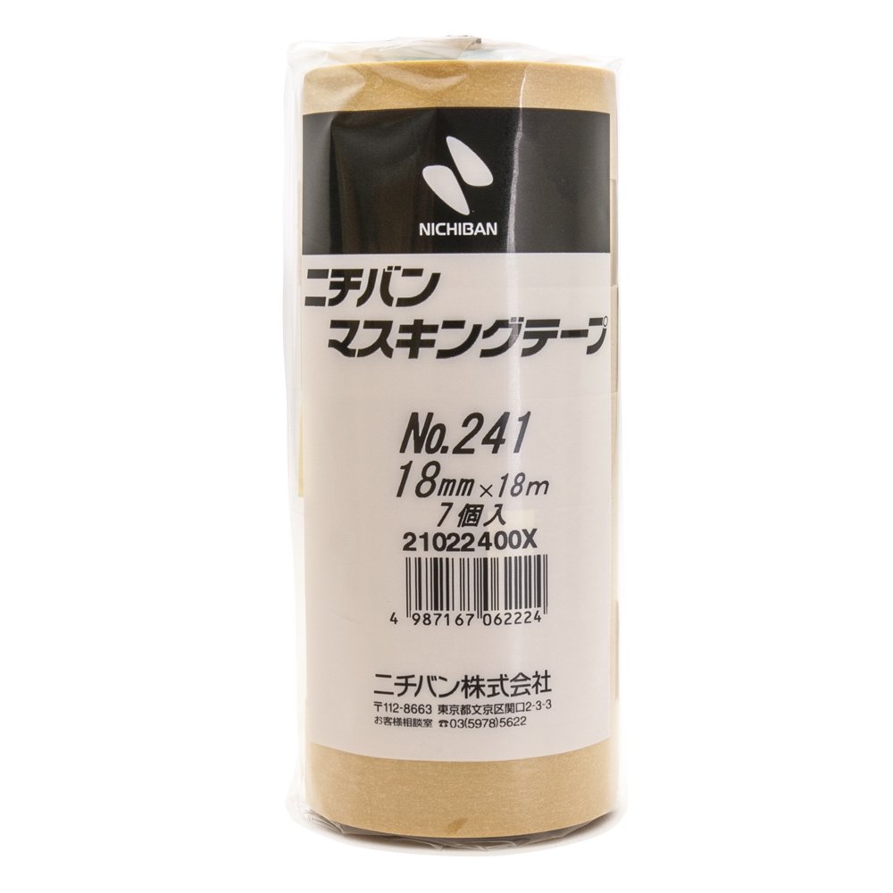 Amazon.co.jp: ニチバン マスキングテープ 車両用 7巻入 18mm×18m 241H