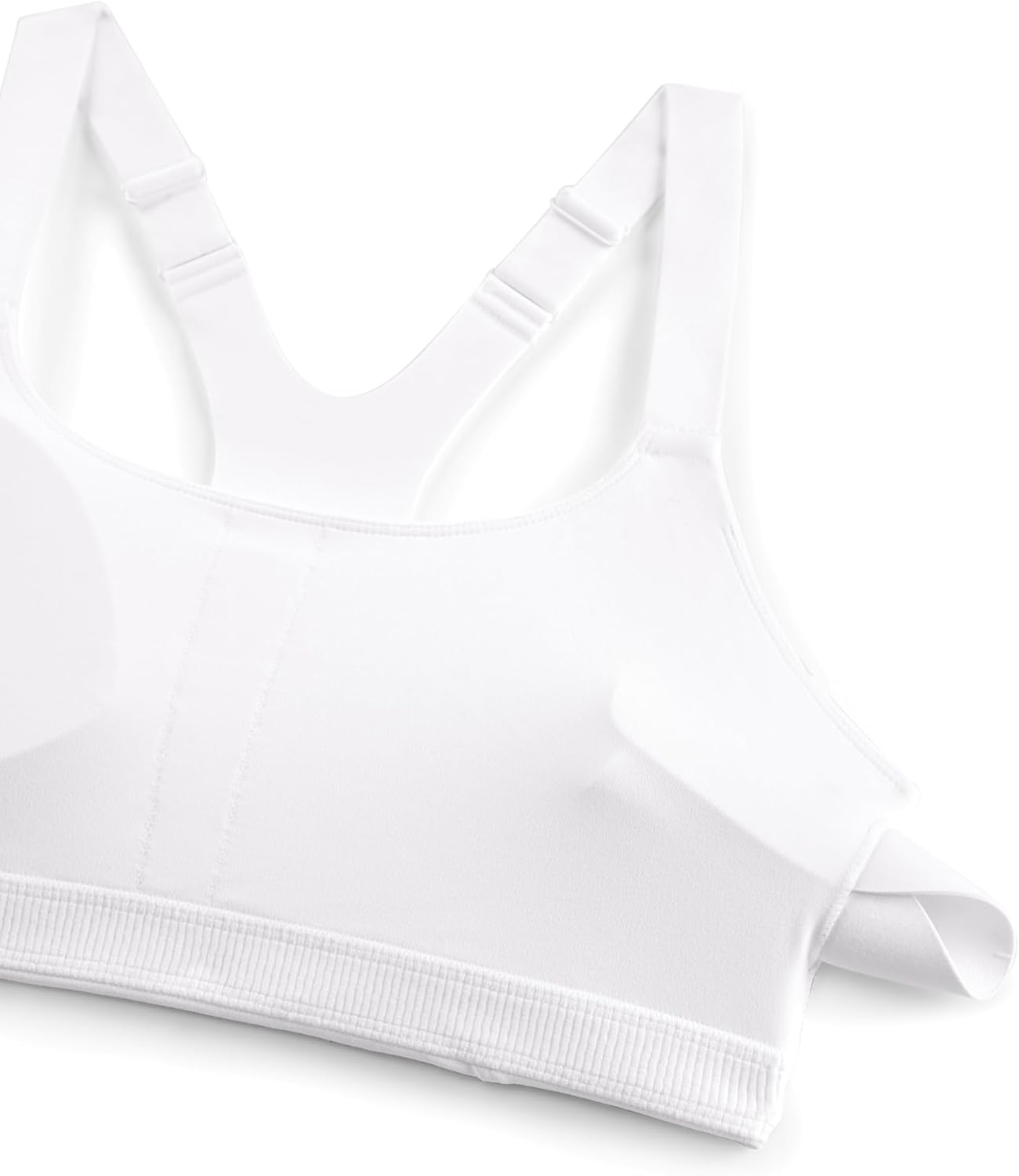 CRZ YOGA Butterlift Womens Racerback Padded Sports Bras - Medium Impact Scoop Neck Adjustable Straps Gym Workout Top - Image 5