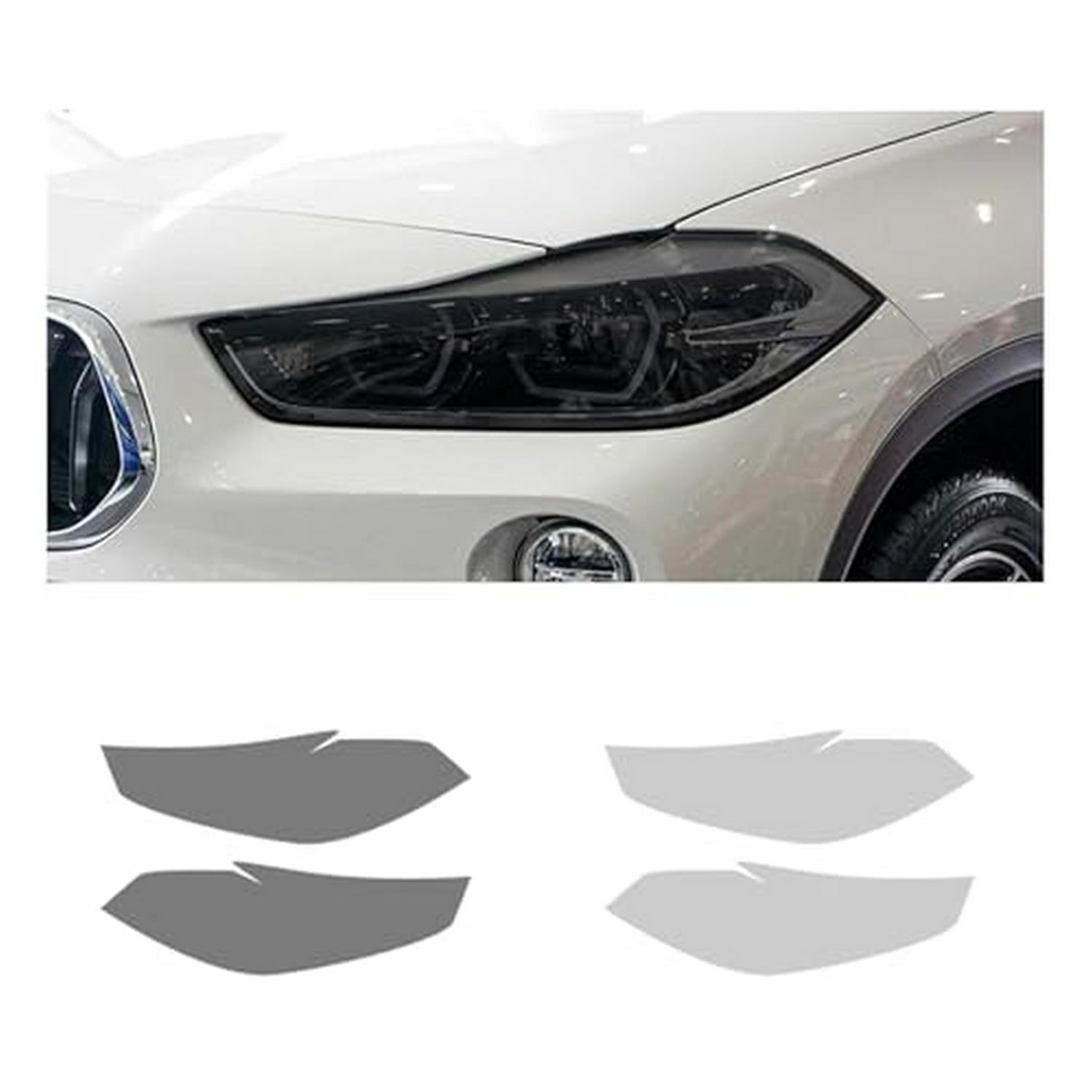 Película protectora para faros de BMW X2 F39 que evita el desgaste y el tono amarillento