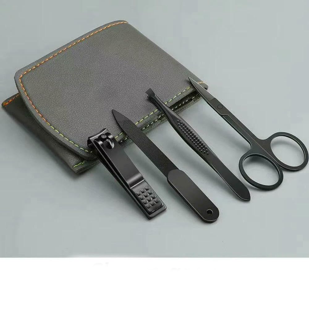 Set tagliaunghie for uso domestico, for uomo e donna, for rifinire mani piedi(Grey)