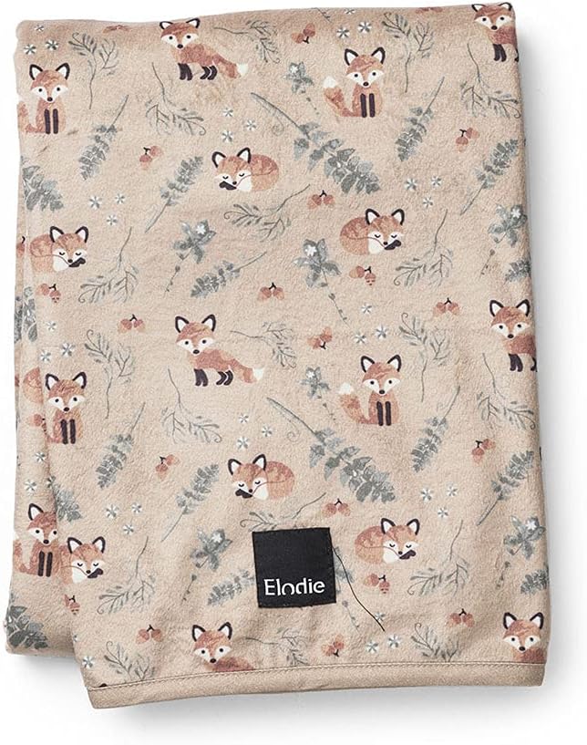 Elodie DetailsNordic Woodland Baby Blanket Pram Blanket Made of Oeko-Tex Pearl Velvet Extra Soft and Warm 75 x 100 cm